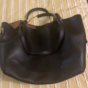 COPY - Sondra Roberts Squared blk leather purse